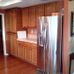 wood cabinets and floors 