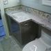 toilet and sink marble setting 